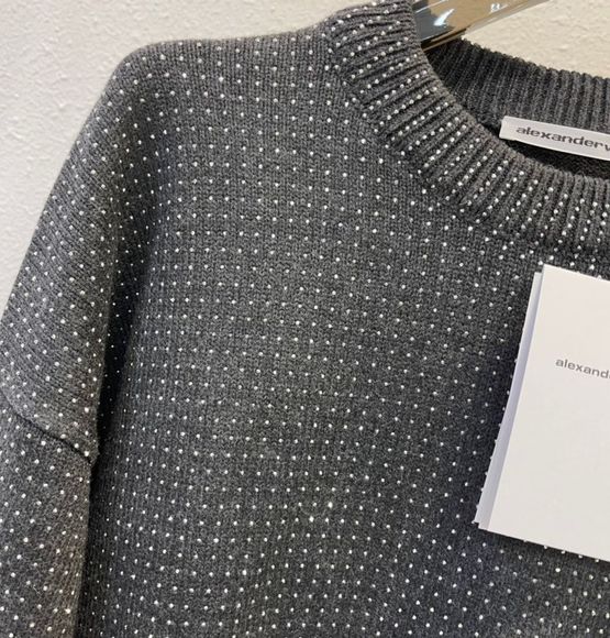 alexander wang full crystal embellished sweater - Picture 6 of 8